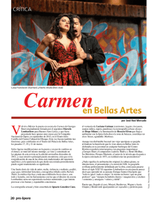 Carmen en Bellas Artes