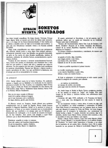 sonetos olvidados - Revista de la Universidad de México
