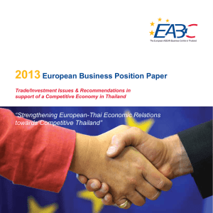 2013 Position Paper - MDA Consulting SEA Co., Ltd