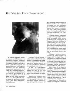 Ha fallecido Hans Freudenthal