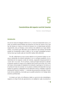 Características del espacio rural de Canarias