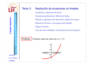 Resolución de ecuaciones no lineales Tema 3: