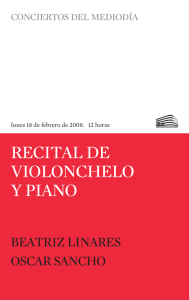 RECITAL DE VIOLONCHELO Y PIANO