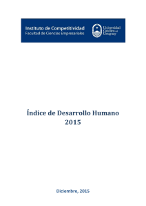 Índice de Desarrollo Humano 2015