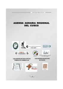 Agenda Agraria de la Región Cusco