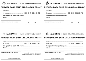 permiso para salir del colegio pr0307 permiso para salir del colegio