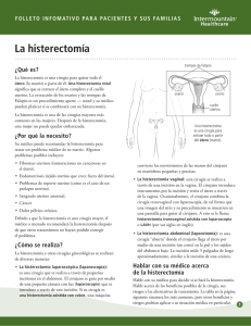 La histerectomía - Intermountain Healthcare