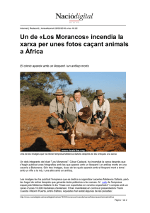 Un de «Los Morancos» incendia la xarxa per unes fotos caçant
