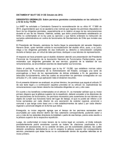 Sobre permisos gremiales contemplados en los artículos 31 y