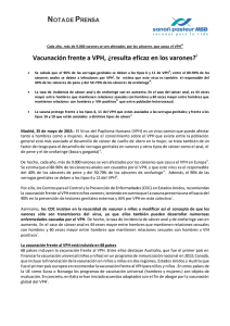 Vacunación frente a VPH, ¿resulta eficaz en los varones?