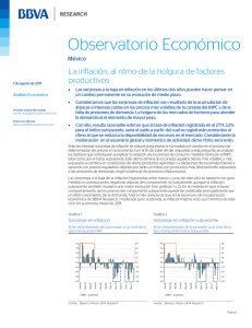 La inflación, al ritmo de la holgura de factores