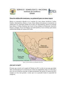 Zona de subducción mexicana y su potencial para un sismo mayor