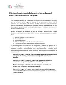 Objetivos Estratégicos de la Comisión Nacional para el Desarrollo