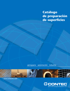 Catálogo de preparación de superficies