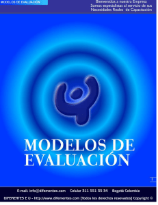 Manual Modelos de Evaluación