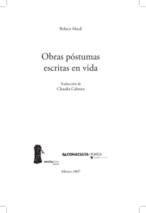 Obras postumas Adelanto