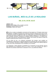 LUIS BUÑUEL, MÁS ALLÁ DE LA REALIDAD