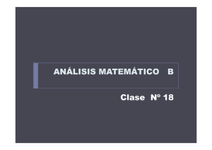 ANÁLISIS MATEMÁTICO B