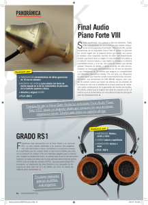 Final Audio Piano Forte VIII GRADO RS1