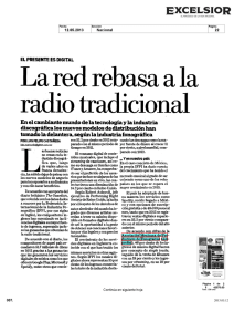 La red rebasa a la radio tradicional.