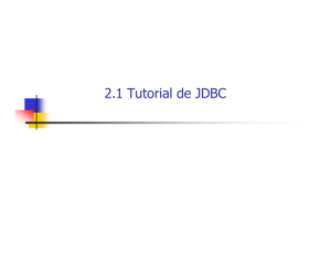 Apartado 2.1: Tutorial de JDBC
