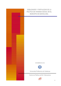 debilidades y fortalezas de la pol&iacute;tica de vivienda social en el
