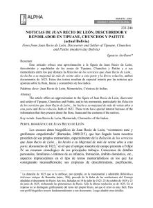 NOTICIAS DE JUAN RECIO DE LEÓN, DESCUBRIDOR Y