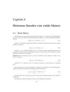 Sistemas lineales con ruido blanco