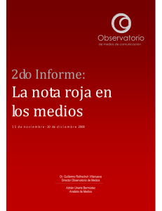 la nota roja en los medios