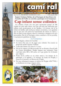 Cap infant sense colònies - Sant Esteve de Castellar del Vallès
