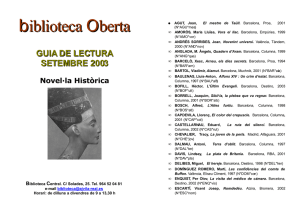 16. Novel·la històrica, setembre, 2003 - Ajuntament de Vila-real