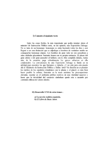 I) Comente el siguiente texto Entre las cosas fáciles, la más