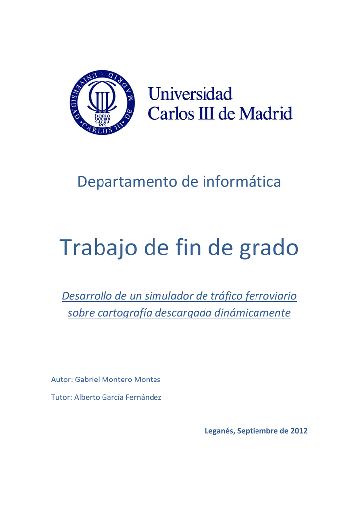 Trabajo De Fin De Grado - E-Archivo Principal