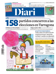 158partidos concurren a las elecciones en Tarragona