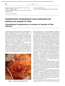 Ampulectomıa transduodenal como tratamiento del adenoma de