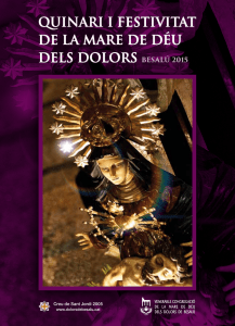 QUINARI I FESTIVITAT DE LA MARE DE D&Eacute;U DELS DOLORS