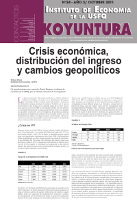 Crisis económica, distribución del ingreso y cambios geopolíticos