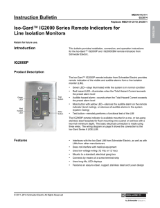 Iso-Gard™ IG2000 Series Remote Indicators for