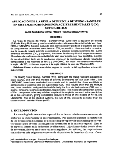 APLICACIÓN DE LA REGLA DE MEZCLA DE WONG