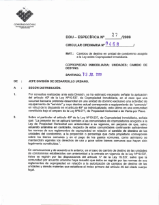 DDU-ESPECIFICA 27 - Ministerio de Vivienda y Urbanismo