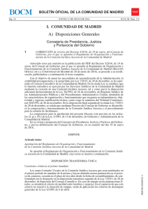 Reglamento de Organización y Funcionamiento de la Comisión