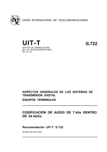 UIT-T Rec. G.722 (11/88) Codificación de audio de 7 kHz