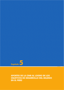 aportes de la cinr al logro de los objetivos de desarrollo del milenio