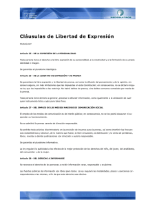Paraguay - Cláusulas de Libertad de Expresión