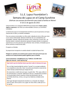 S.L.E. Lupus Foundation`s Semana de Lupus en el Camp Sunshine