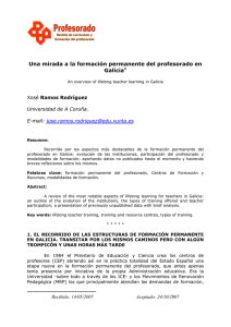 Una mirada a la formaci&oacute;n permanente del profesorado en Galicia