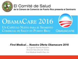 First Medical… Nuestra Oferta Obamacare 2016