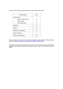 Plano de Estudos - Universidad de Salamanca