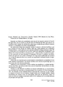 KLEIST, Heinrich von: Narractones. Cátedra: Madrid 1999. Edición