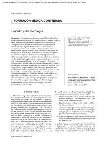 Suicidio y dermatología FORMACIÓN MÉDICA